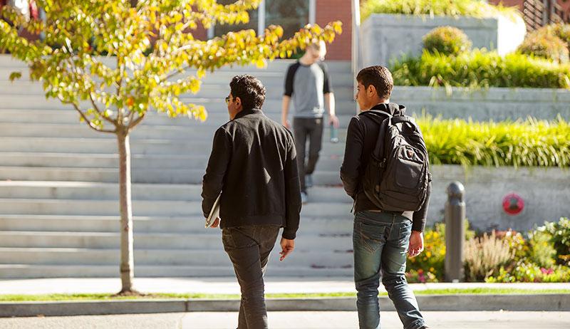 Important date, students walking